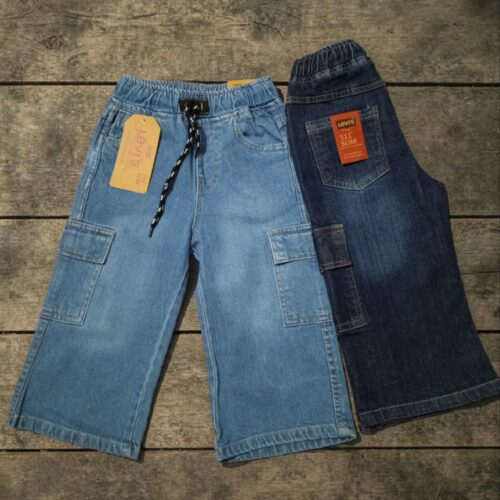 👖 3/4 Length Denim Pants – Unisex(Long Shorts)